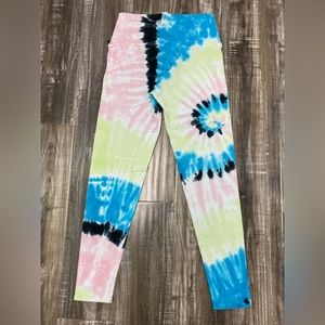 NWT ELECTRIC & ROSE Sunset Wave Tie Dye Leggings